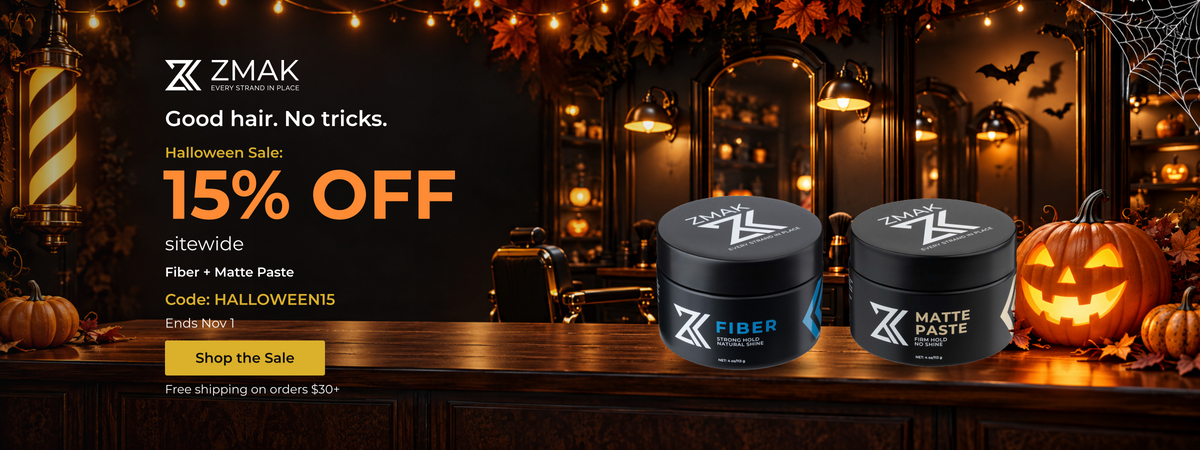 Good hair. No tricks. Halloween Sale: 15% OFF sitewide. Fiber + Matte Paste. Code: HALLOWEEN15. Ends Nov 1. Free shipping on orders $30+