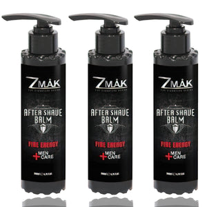 After Shave Balm for Men - Lasts Up to 8 Hours - Reduces Signs of Aging - Clinically Tested for Sensitive Skin - 3 Pack of Fire Energy - 6.75 fl oz. - ZMAK The Signature Series