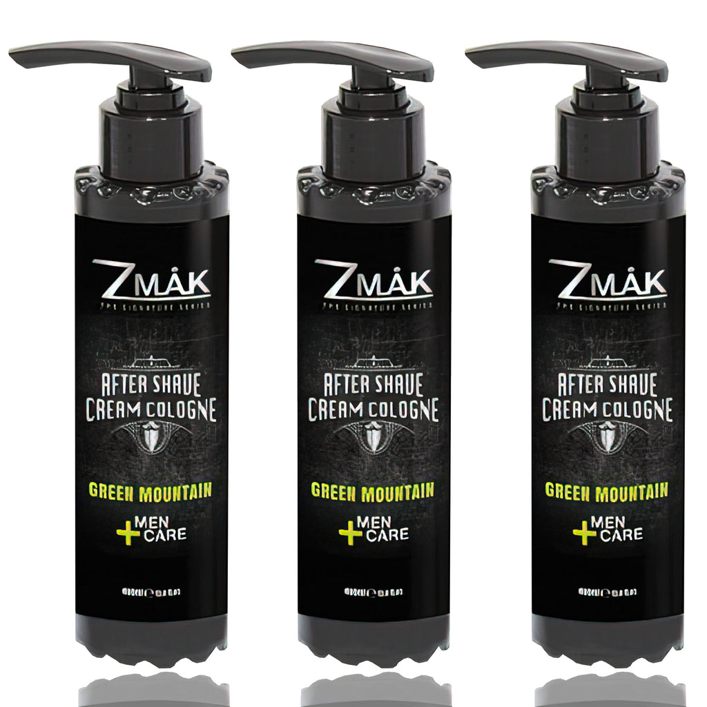 After Shave Cream Cologne - 3 Pack of Green Mountain - 13.86 fl oz. - ZMAK The Signature Series