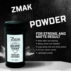 Hair Volumizer Powder - Non-Sticky, Natural Look - 2 Pack of Mattifying Hair Powder for Men and Women - Rough & Tough - ZMAK The Signature Series
