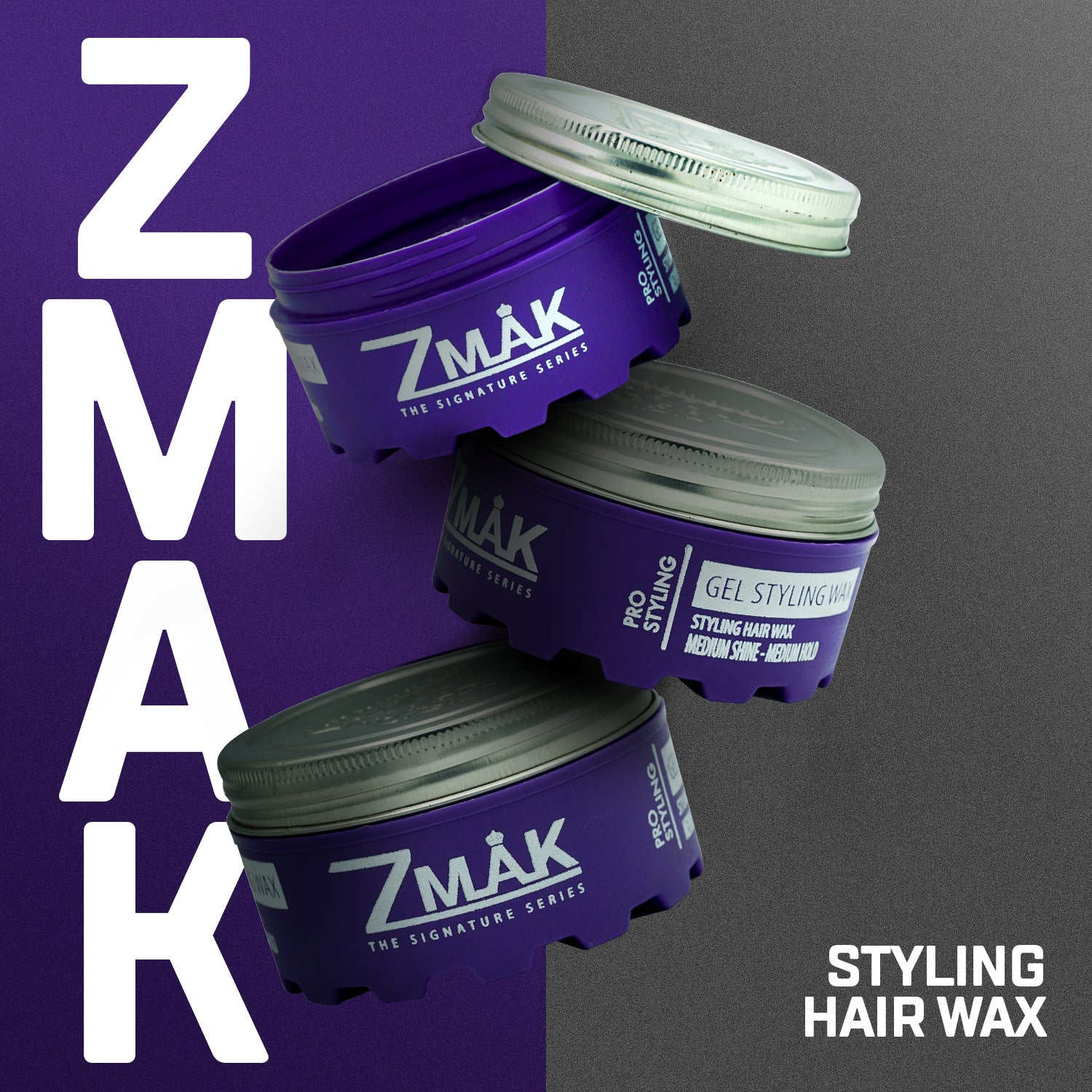 Hair Wax for Men and Women - Medium hold - Medium Shine - All Hair Typ –  Zmak - The Signature Series
