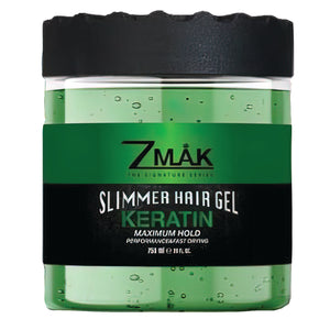 Slimmer Hair Styling Gel for Men and Women - Natural Hair Gel for Curly Hair and Maximum Hold - Easy To Wash Out - All Day Hold For All Hair Styles - Keratin - Add Volume and Texture (750 ML) - ZMAK Hair Gel