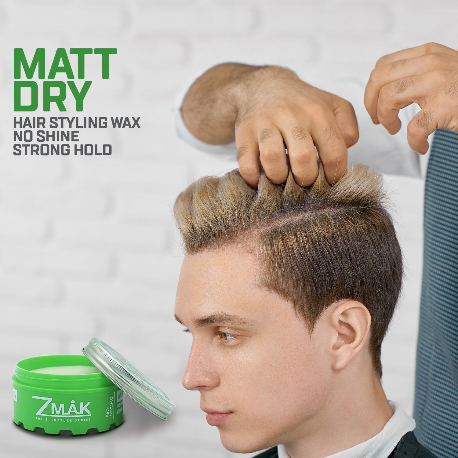 Hair Styling Wax - Matte Finish - Strong Hold - Shine Free - Wax