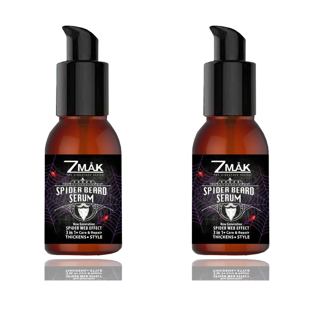Beard Serum for Men - Beard Growth Serum -  2 Pack of Spider Beard Serum - ZMAK The Signature Series